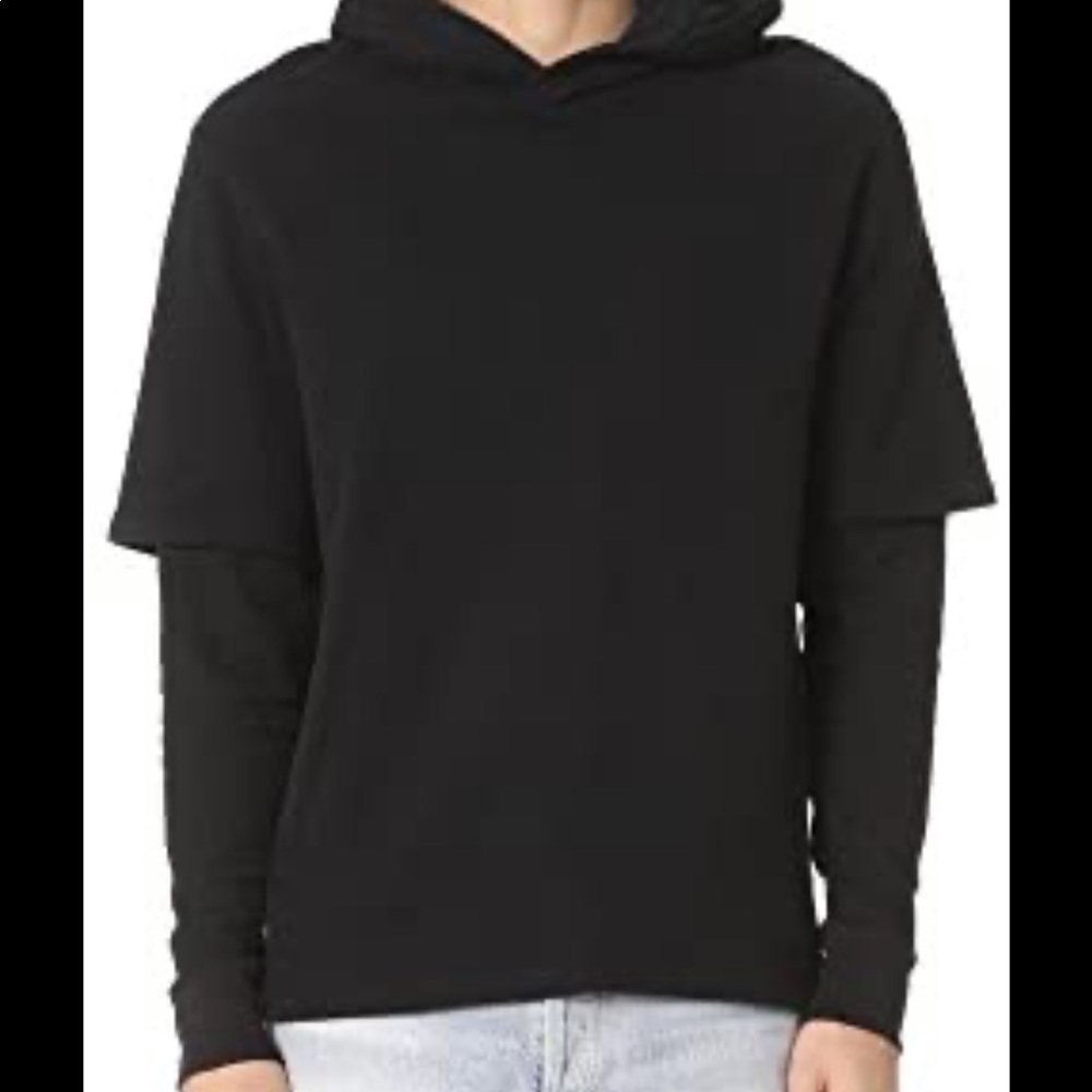 Vince. Mens Double Layer Waffle Sleeve Pullover